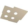 Top Light PLAFONIERA MODERNA SABBIA 4 LUCI LED SOSTITUIBILI SLIM TOP LIGHT PLATE 1129/PL4-SA