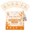 Akitaink Set 6 Sacchetti Profumati per Armadi e Cassetti, Fragranza Fior d'Ambra