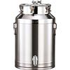 Generic Fermentatore in acciaio inox con Airlock - Attrezzatura per la produzione di birra domestica Secchio di fermentazione per birra e vino