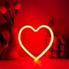 YUEYYNS Luce al Neon Cuore Insegna al Neon Amore LED Rosso Love Neon Decorazione di San Valentino Per la Festa del Bar in Camera Alimentato Tramite USB o Batteria Neon Light Sign