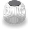 LUUK Studio Lanterna Solare, IP65, Lampada da Tavolo Senza Fili, Bianco, S | Luce d'atmosfera Dimmerabile per Giardino e Balcone: Energia Solare, Ricaricabile via USB-C, per uso Interno ed Esterno