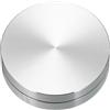 sourcing map Supporto girevole girevole da 5,1 cm con cuscinetti a sfera in acciaio, base girevole Lazy Susan per mobili da cucina, anulare da 1,4 cm, argento
