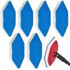 Piashow Confezione da 6 spugne per Vileda, bagno e vasca Mop ricariche, rivestimento di ricambio compatibile con spugna multiuso Vileda Bath Magic