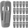 Feelorna 20 mollette da bucato in velluto, resistenti e antiscivolo, versatili, mollette per pantaloni, gonne e calze, 20, colore grigio