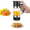 Vexaflow Dispenser di Miele in Vetro, Dosatore Miele Antigoccia con Manico e Supporto, Barattolo per Miele e Sciroppo d'Acero, Marmellata, Caffè, Tè, Cucina, 300 ml