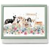 HOME IN SMART Supporto Laptop con Cuscino - Scrivania Portatile per PC, Tavolino da Letto e Divano per Computer, Tablet e Colazione - 44×34×5 cm (Salvia)