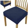 Ystyle Coprisedie Elasticizzato Universale 4 Pezzi, Blu Scuro