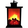 Lancoon Accogliente lampada da camino con luce a fiamma a LED realistica effetto fiamma di sicurezza per interni ed esterni maniglia design per tavolo decorativo Natale festa domestica