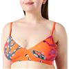 Desigual Biki_ATTINA I Parte Superiore del Bikini, Colore: Arancione, XS Donna