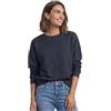 Street One Maglietta da donna a maniche lunghe con elastico in vita | blu scuro melange. 42 cm