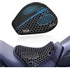 YOFAB Cuscino Sella Moto per Kawasaki Versys650 Versys 650 Vulcan 650 S, Cuscino di Seduta in Gel Ammortizzatore a Nido d'Ape 3D, Cuscino Sella Moto in Gel Traspirante per Lunghi Viaggi