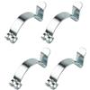 ZMdooreasy 4 clip in metallo per alloggiamento del filtro dell'aria, morsetto a molla adatto per for hyundai