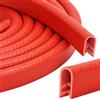 YHKJYH Guarnizione a u Profilo Gomma Serraggio(5Metri, Rosso, 4mm) | 3-4 mm Profilo di Gomma per la Maggior Parte Delle Auto Lavorazione lamiera Costruzione barche Artigianato Casalinghi