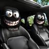 Dortusen Set di 2 coprisedili per poggiatesta per auto, con divertenti occhi dei cartoni animati, lavabili