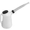 F Fityle Caraffa graduata per olio Contenitore per olio a prova di perdite Ergonomico Facile da usare Robusto con beccuccio lungo con tappo per auto Veicolo, 3l 27cmx17cm