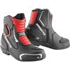 Bogotto Cartagena Stivali da Moto Traforati, Nero/Bianco/Rosso, Taglia 48