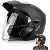 meteor Casco jet doppia visiera omologato ECE 22.06 scooter L 59-60 cm