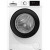 Beko b100 BMX7126DB Lavatrice 7kg classe A bianco, inverter 1200 giri, display XL, oblò nero, funzione vapore"