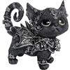 MagiDeal Statuetta di Gatto da Collezione, Decorazione Dipinta a Mano, Statua di Gattino Nero, Scultura Animale per Ufficio, libreria