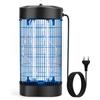 UIOK Lampada Antizanzare, Zanzariera Elettrica 18W Lampada Zanzare con UV LED, Zanzare Elettrico Silenziosa Interni Lampada Antizanzare Elettrica per Giardino Cucina Mosche e Altri Insetti Volanti