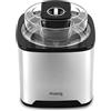 H.Koenig Gelatiera SRB80, Capacità 2L, 12 W, Acciaio inox, Tempo di preparazione da 30 a 40 minuti, Veloce, 30 giri/min, Arresto automatico, Coperchio trasparente, Cestello rimovibile