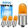 SOFOC BA9S T4W LED Bulb 12V per Luce di Stato Flipper Macchina Arcade Apparecchiatura Industriale Indicatore Elettrodomestico Luce di Sfondo Arancione 4Pezzi