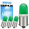 SOFOC BA9S T4W LED Bulb 12V per Luce di Stato Flipper Macchina Arcade Apparecchiatura Industriale Indicatore Elettrodomestico Luce di Sfondo Verde 4Pezzi