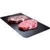 Wlinfetity Vassoio per scongelamento rapido della carne refrigerata, piastra di scongelamento rapido in alluminio per carne, pesce e alimenti refrigerati (L)