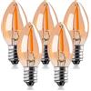 Genixgreen Lampadina a LED C7, E14 Attacco Edison, 0.5 W Filamento Notturno