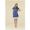 NOIDINOTTE ABITINO CASA DONNA COTONE MEZZA MANICA LA003474 NOIDINOTTE ENSIGN BLUE