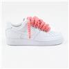 Nike Air Force 1 Rope Laces Custom Pink Rosa Big Bubble Grigi