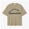 Fear of God Essentials Training 90's Short Sleeve Tee Faded Dune Nero