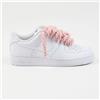 Nike Air Force 1 Rope Laces Custom Rose Pink Bianco