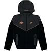 Nike Sportswear Tech Fleece x Central Cee Syna Full Zip Hoodie Black Metallic Red Bronze Nero