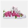 Nike Air Force 1 White Rope Laces Custom White Pink Roses Rose Rosa