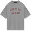Fear Of God Essentials Jersey Crewneck Tee Arch Logo Grigi