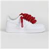 Nike Air Force 1 Rope Laces Custom Red Grigi