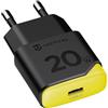 TACTICAL CARICABATTERIE ORIGINALE DA CASA MINIMI GAN 20W USB-C BLACK PER SMARTPHONE