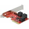 Delock 89042 DELOCK PCI Express x4 Karte 6 Port SATA Low Profile