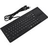 Gistuch Mini tastiera, flessibile, touchpad integrato, ottima digitazione, 82 tasti, tastiera USB con cavo, tappetino stabile per laptop, PC, notebook