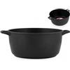 H&H Casseruola Fusione Antiaderente Extra Chef 2 Manici Cm32