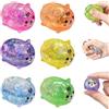 HBSFBH 6 Pezzi Glitter Animale Squishy Toy, Glitter Squishys A-nimale, Fidget Toys per Adulti, Squishys A Forma Di Animale Glitterati, Divertente Giocattolo Antistress Fidget, per Ufficio, Scuola