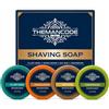THEMANCODE Sapone da Barba per Uomo, Set da 4 Profumazioni, 70 g