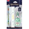 Maped - Set di cancelleria Harry Potter Compleanno 25 anni - 4 pezzi - 1 righello 15 cm + 1 temperino serbatoio + 1 gomma + 1 matita grafite HB - Edizione limitata