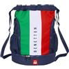 safta BENETTON FLAG - Zaino sacco, zaino, ideale per bambini di diverse età, comodo e versatile, qualità e resistenza, 34 x 15 x 43 cm, Blu navy, M, Casual