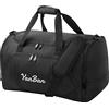 WuYan Borsa da viaggio da 73 litri, sportiva nera, ripiegabile, grande leggera impermeabile per vacanze e sport