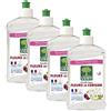 L'arbre vert Liquido per stoviglie mani fiori di ciliegio ipoallergenici, confezione da 4