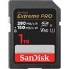 SanDisk Scheda di memoria SDXC Extreme PRO 150MB/s V60 UHS-II Class10 R280-/W 1 TB"