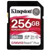 Kingston SDXC Canvas React Plus U3 UHS-II 256 GB"