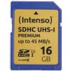 Intenso Scheda SDHC Classe 10 UHS-I Premium 16 GB"